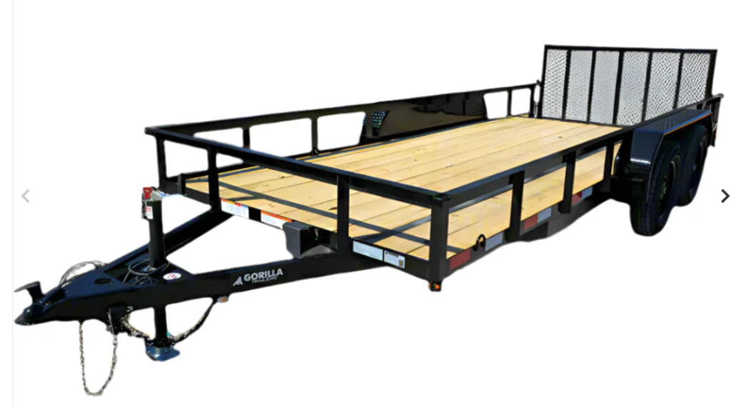 Double axle dump trailer